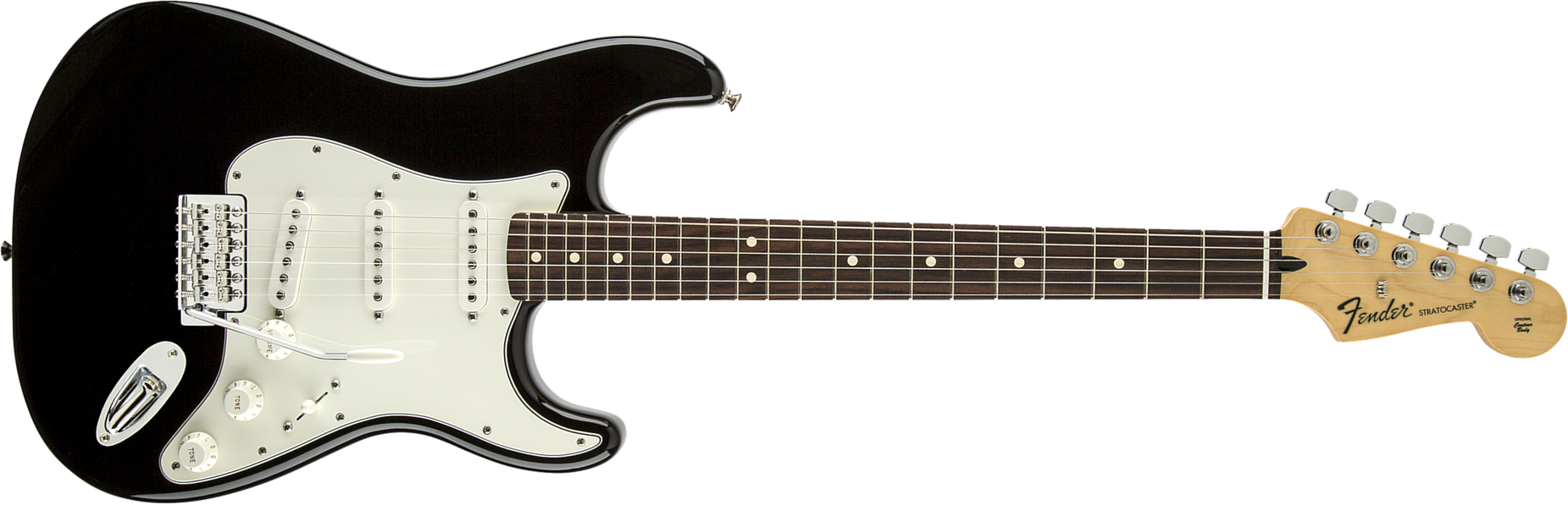 Fender Strat Standard Mex Sss Pf - Black - E-Gitarre in Str-Form - Main picture