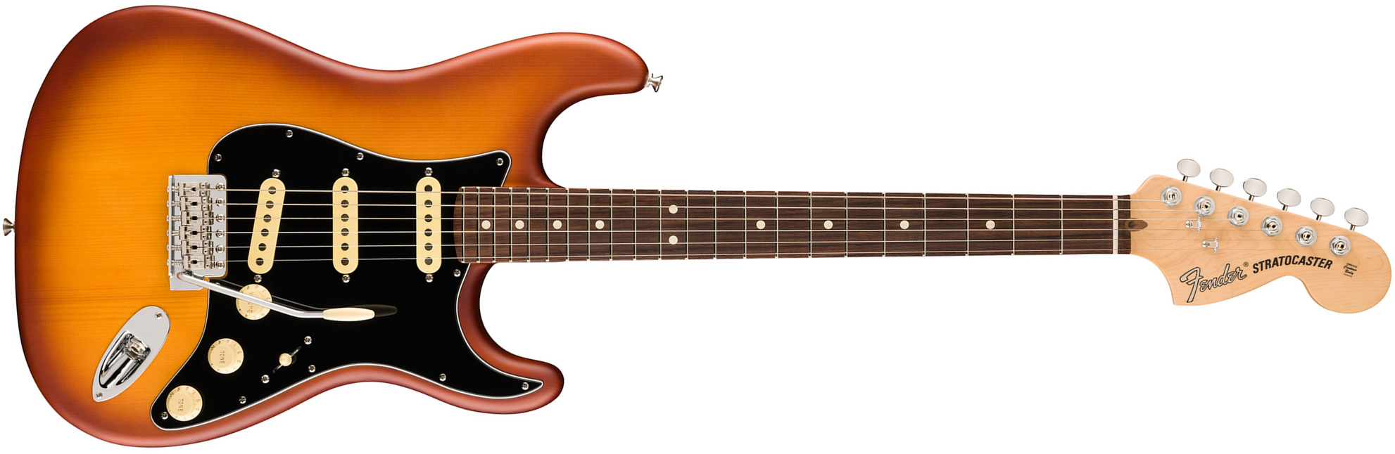 Fender Strat Timber Spruce American Performer Fsr Ltd Usa 3s Rw - Honey Burst - E-Gitarre in Str-Form - Main picture