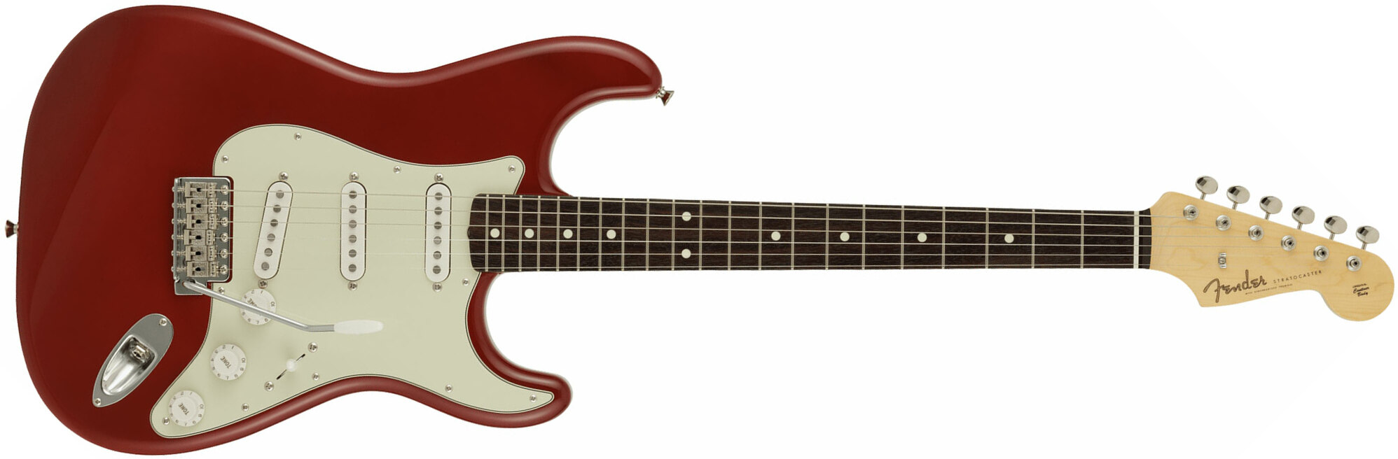 Fender Strat Traditional 60s Mij Jap 3s Trem Rw - Dakota Red Aged - E-Gitarre in Str-Form - Main picture