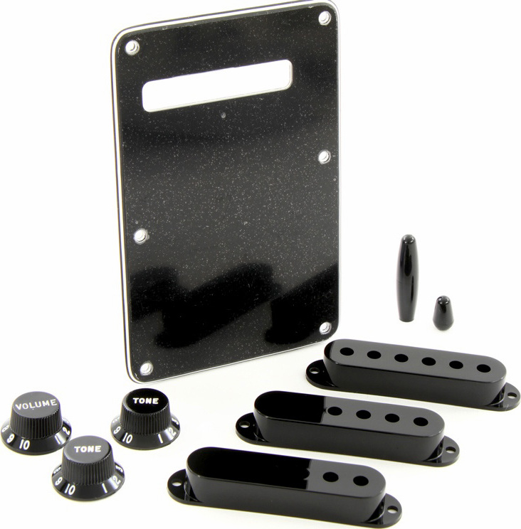 Fender Stratocaster Accessory Kit Black - Zubehör Set - Main picture