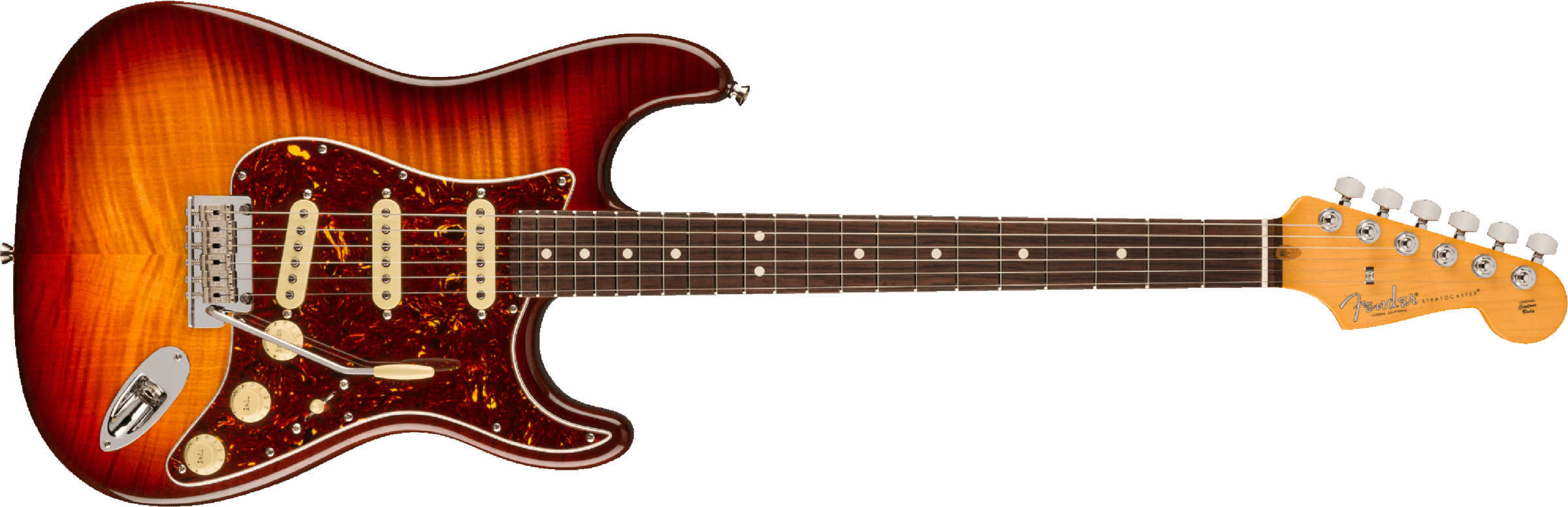 Fender Stratocaster American Pro Ii 70th Anniversary 3s Trem Mn - Comet Burst - E-Gitarre in Str-Form - Main picture