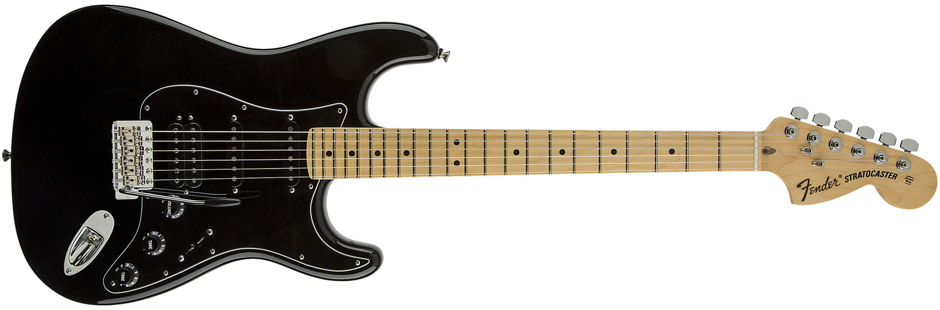 Fender Stratocaster American Special Hss Usa Mn - Black - E-Gitarre in Str-Form - Main picture