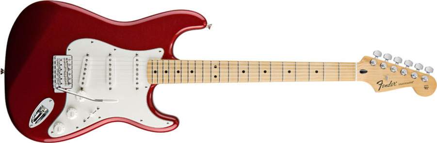 Fender Strat Mexican Standard 2011 3s Mn Candy Apple Red - E-Gitarre in Str-Form - Main picture
