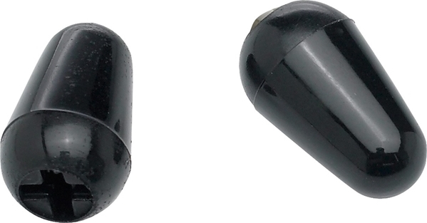 Fender Stratocaster Switch Tips - Black - Schalterknopf Kappe - Main picture