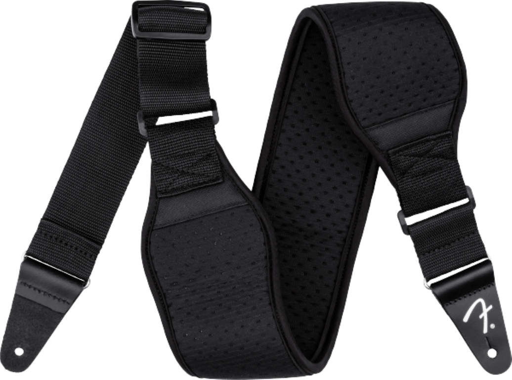 Fender Swell Neoprene Strap Black 3.5 Inch - Gitarrengurt - Main picture