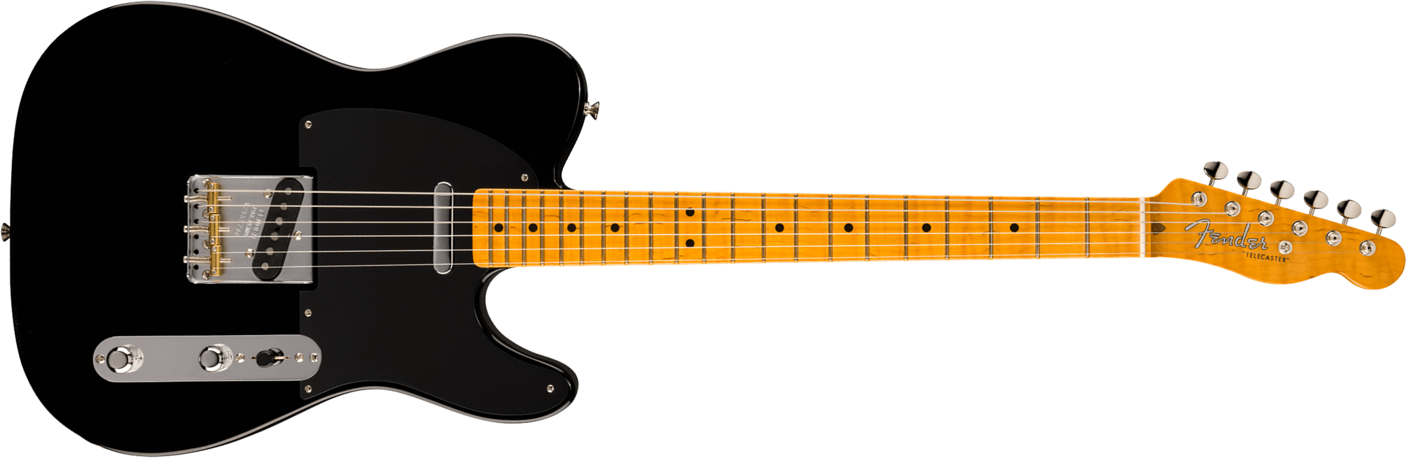 Fender Tele 1951 American Vintage Ii Ltd Usa 2s Ht Mn - Black - E-Gitarre in Teleform - Main picture