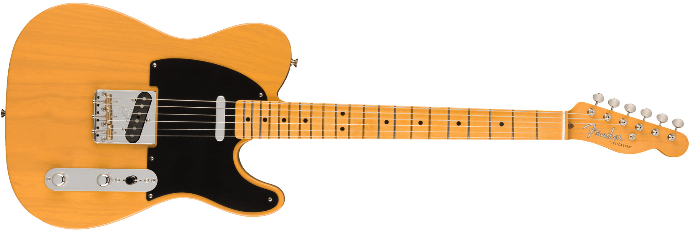 Fender Tele 1951 American Vintage Ii Usa 2s Ht Mn - Butterscotch Blonde - E-Gitarre in Teleform - Main picture
