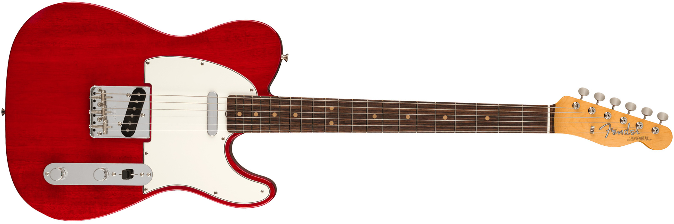 Fender Tele 1963 American Vintage Ii Usa 2s Ht Rw - Crimson Red Transparent - E-Gitarre in Teleform - Main picture