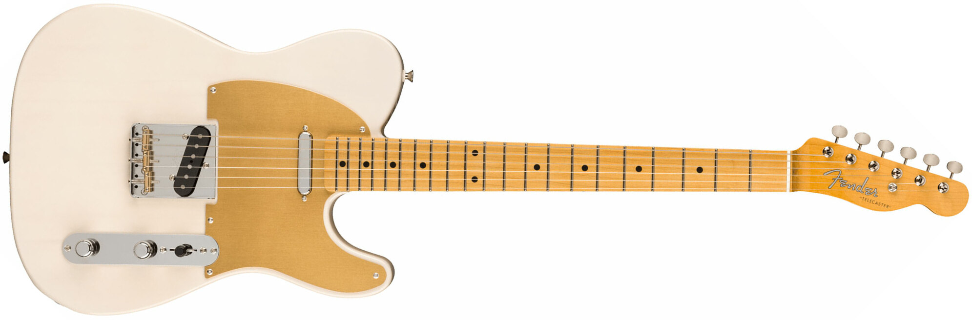 Fender Tele '50s Jv Modified Jap 2s Ht Mn - White Blonde - E-Gitarre in Teleform - Main picture