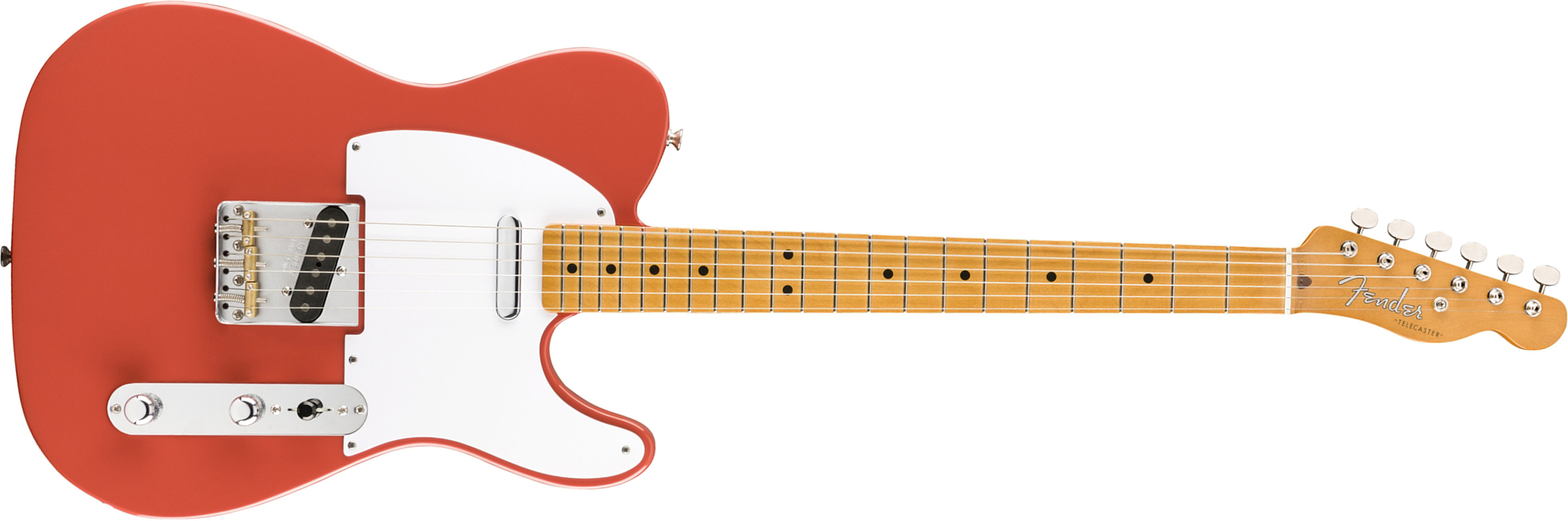 Fender Tele 50s Vintera Vintage Mex Mn - Fiesta Red - E-Gitarre in Teleform - Main picture