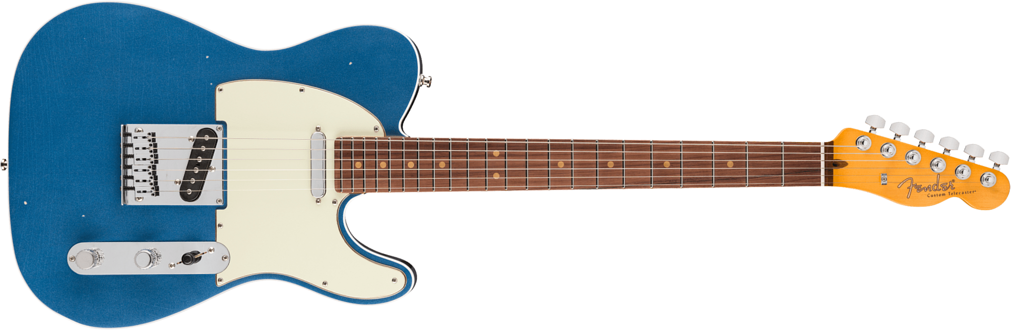 Fender Tele 60s Custom American Ultra Luxe Vintage Usa 2s Ht Rw - Lake Placid Blue - E-Gitarre in Teleform - Main picture