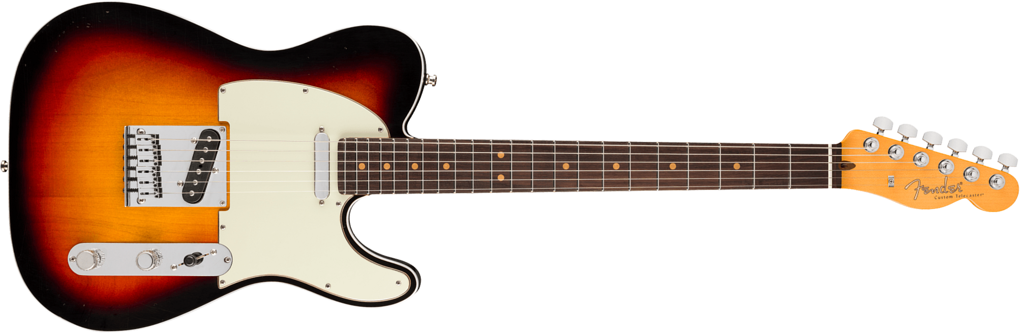 Fender Tele 60s Custom American Ultra Luxe Vintage Usa 2s Ht Rw - 3-color Sunburst - E-Gitarre in Teleform - Main picture