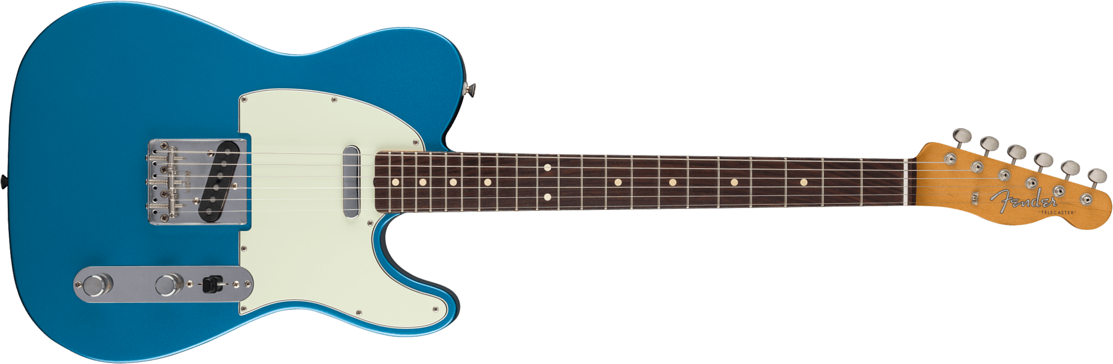 Fender Tele 60s Road Worn Vintera 2 Ltd Mex 2s Ht Rw - Lake Placid Blue - E-Gitarre in Teleform - Main picture
