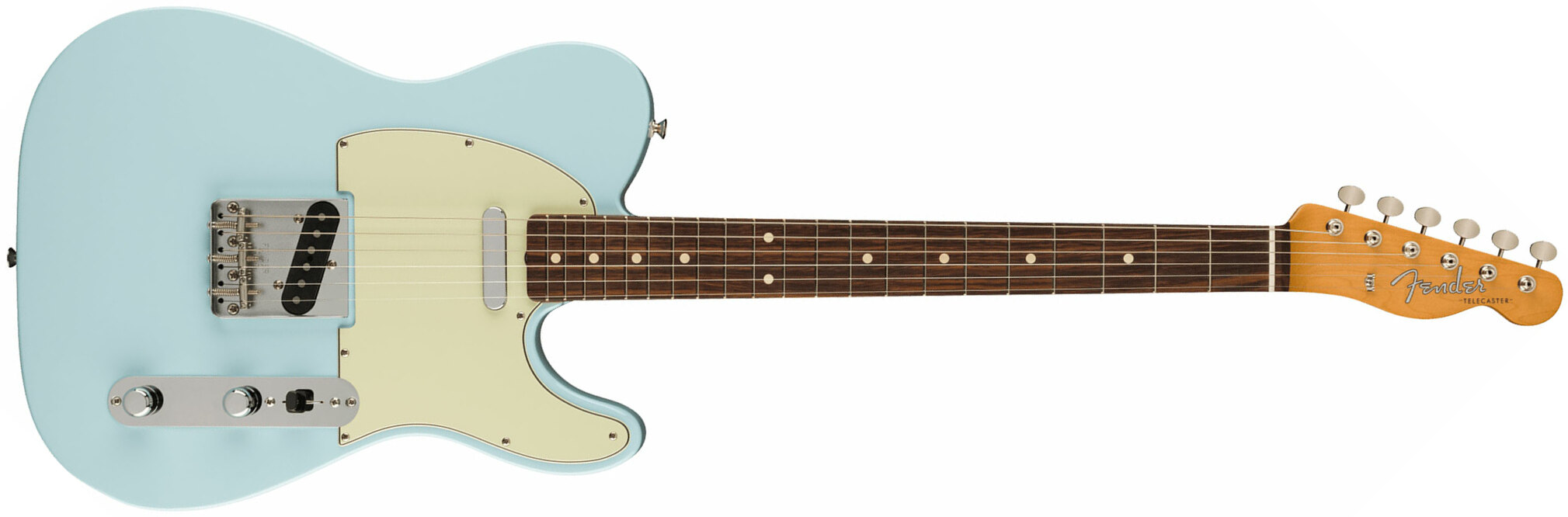 Fender Tele 60s Vintera 2 Mex 2s Ht Rw - Sonic Blue - E-Gitarre in Teleform - Main picture
