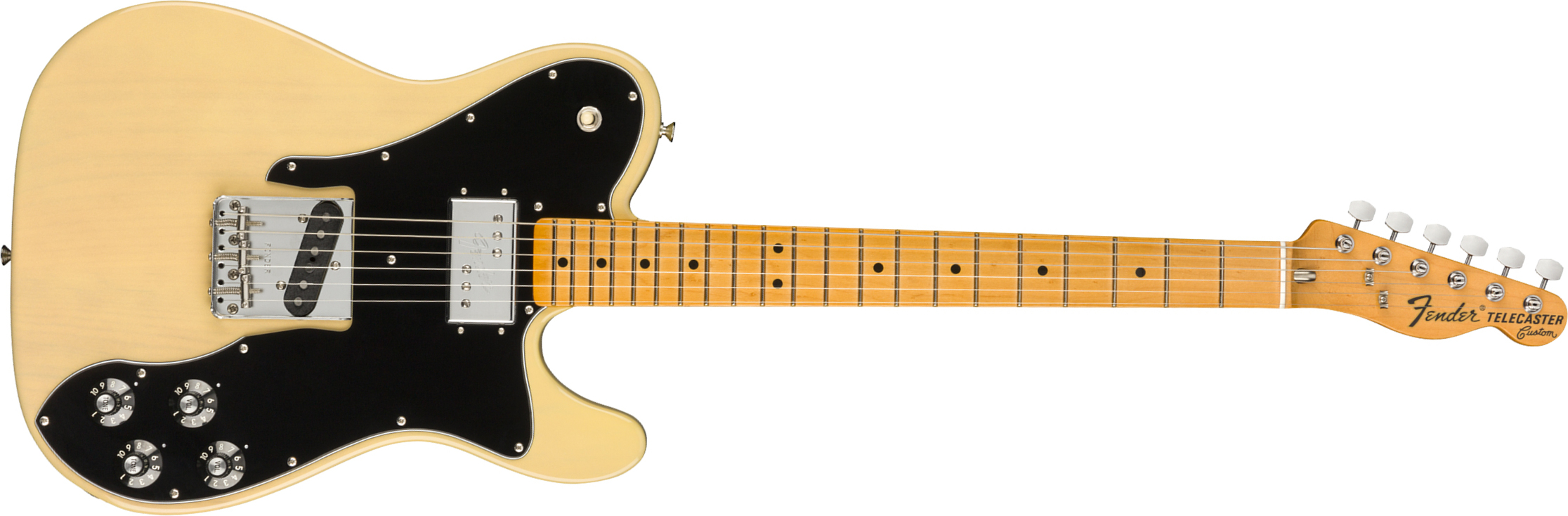 Fender Tele 70s Custom American Original Usa Sh Mn - Vintage Blonde - E-Gitarre in Teleform - Main picture