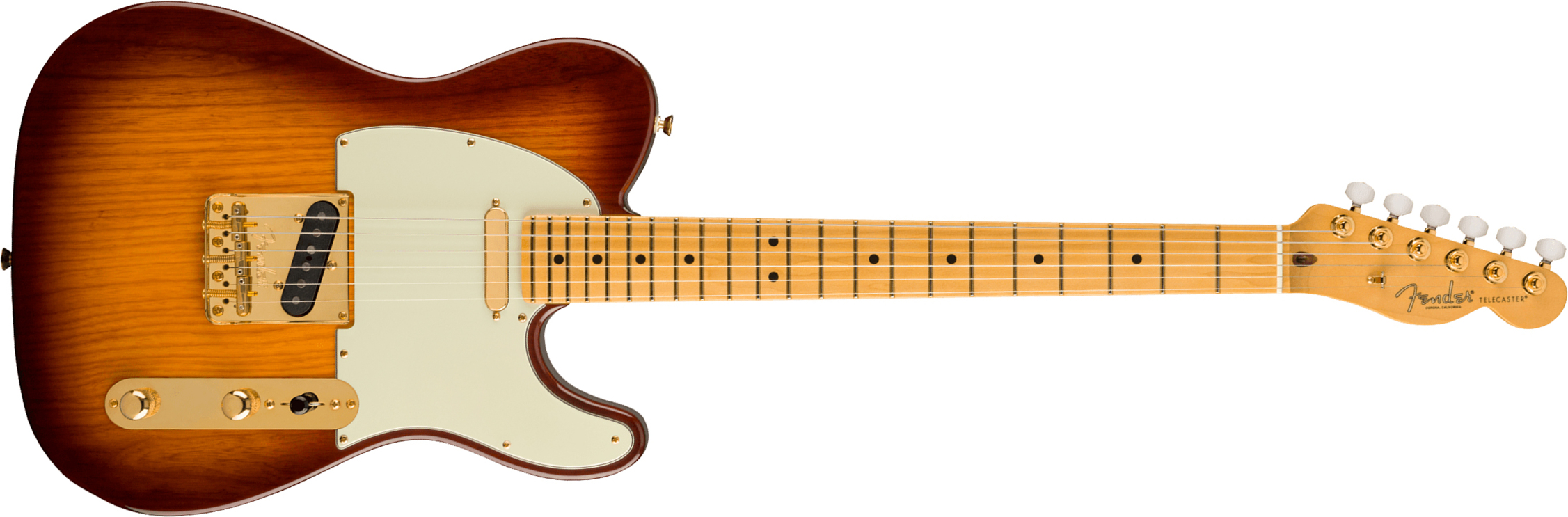 Fender Tele 75th Anniversary Commemorative Ltd Usa Mn +etui - 2-color Bourbon Burst - E-Gitarre in Teleform - Main picture