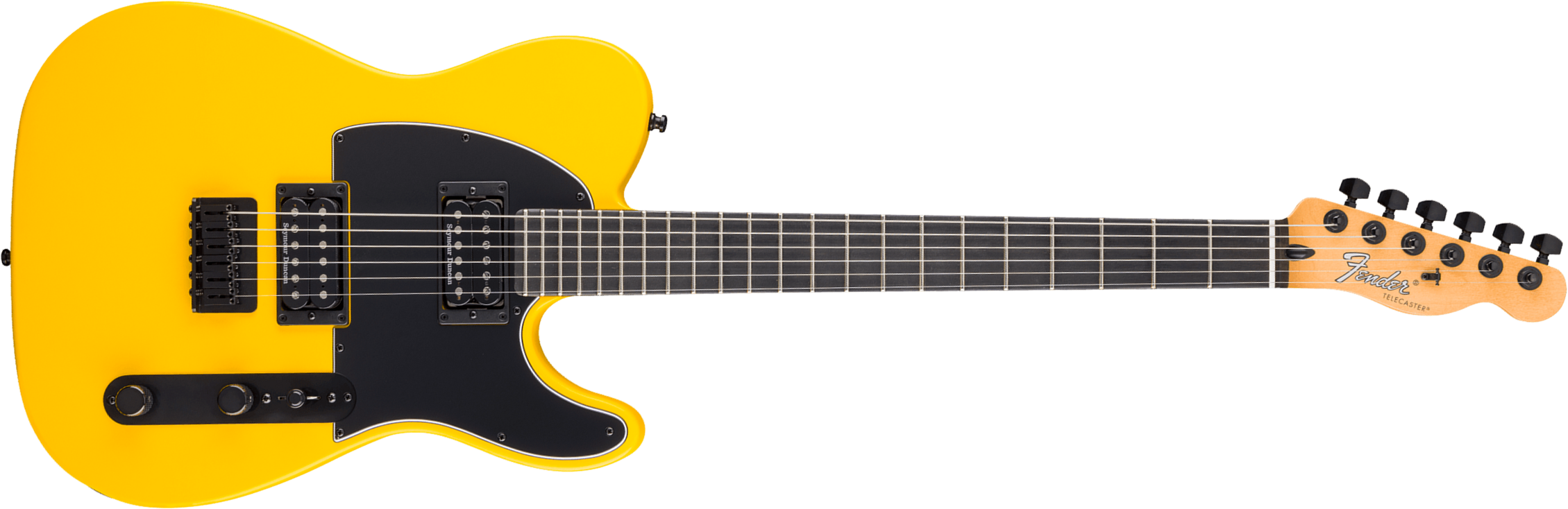 Fender Tele Advanced Hh Player Ltd Mex 2h Seymour Duncan Eb - Ferrari Yellow - E-Gitarre in Teleform - Main picture