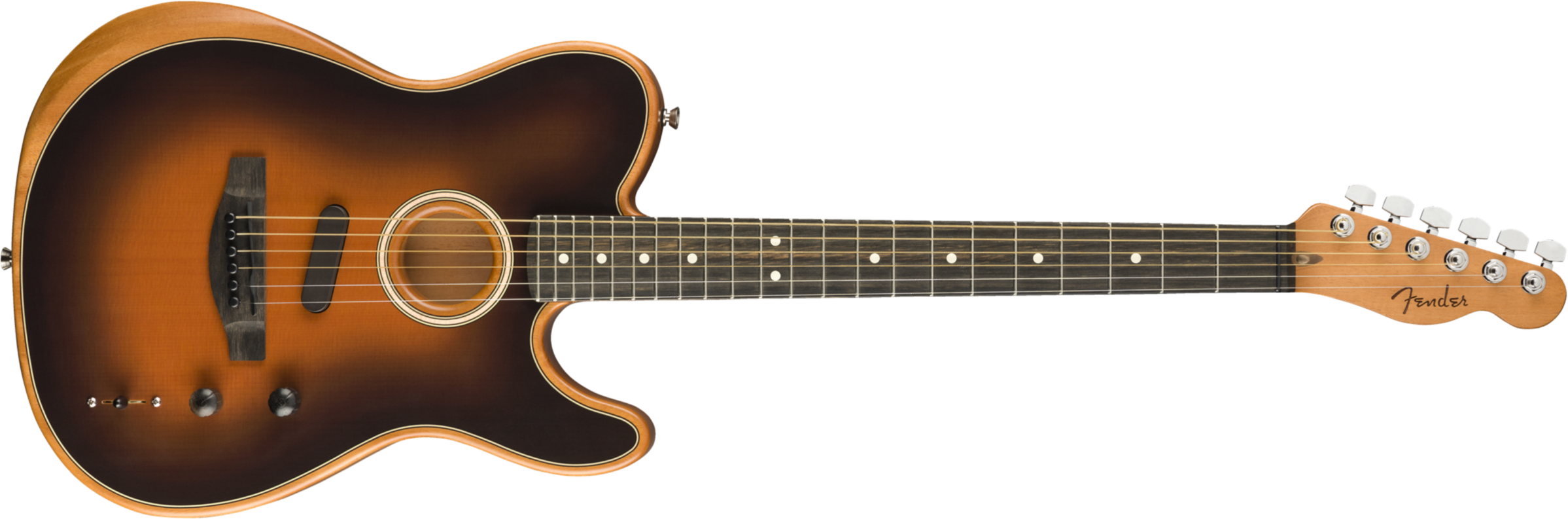 Fender Tele American Acoustasonic Usa Eb - Sunburst - Westerngitarre & electro - Main picture