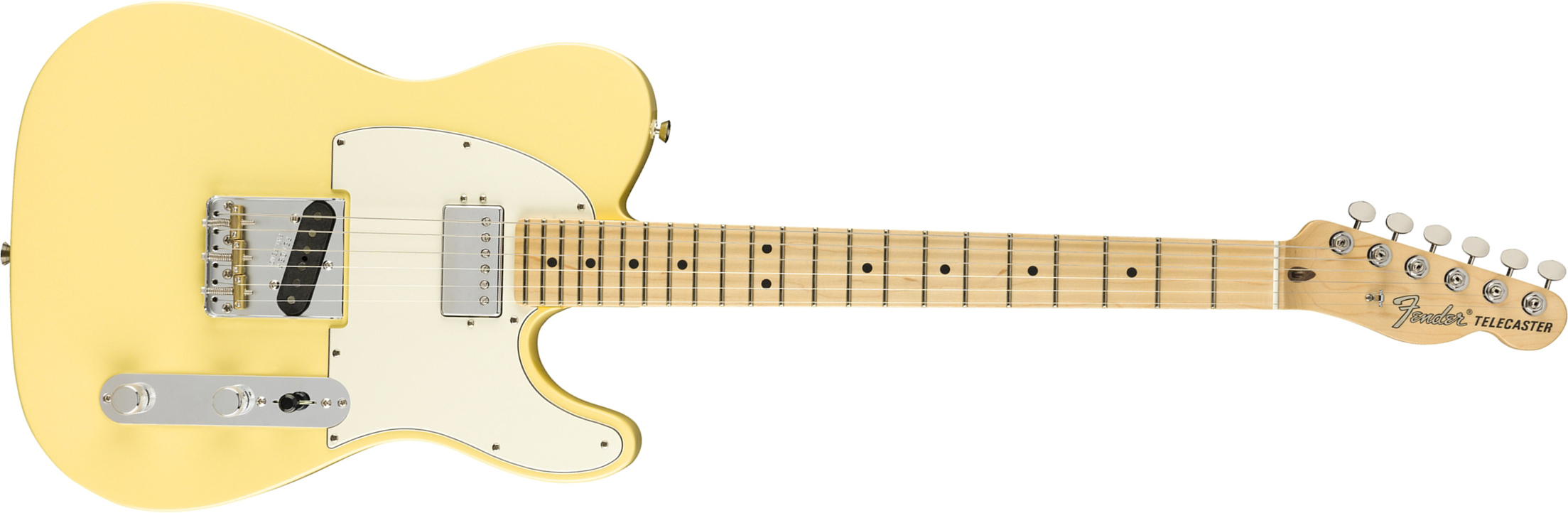 Fender Tele American Performer Hum Usa Sh Mn - Vintage White - E-Gitarre in Teleform - Main picture