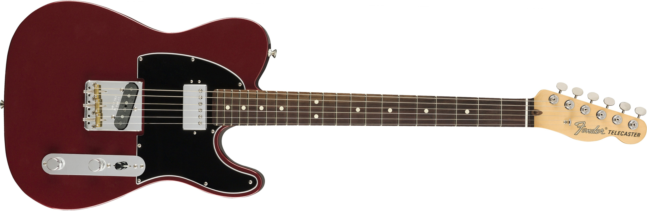 Fender Tele American Performer Hum Usa Sh Rw - Aubergine - E-Gitarre in Teleform - Main picture