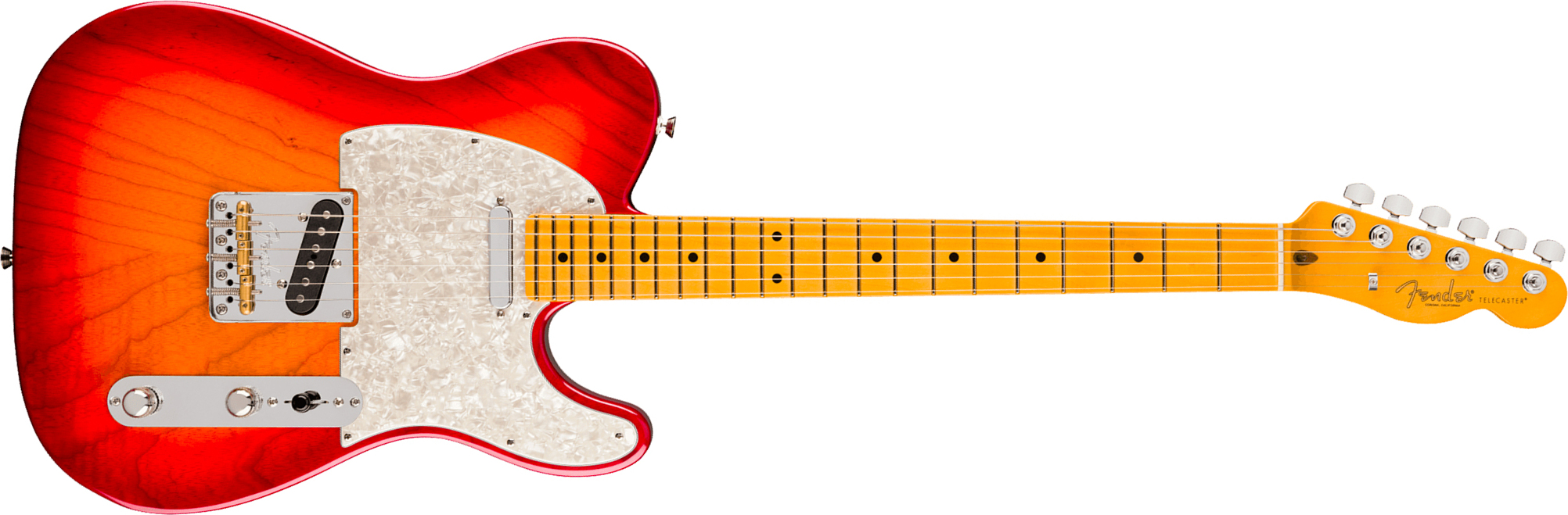 Fender Tele American Pro. Usa  2s Ht Mn - Aged Cherry Burst - E-Gitarre in Teleform - Main picture