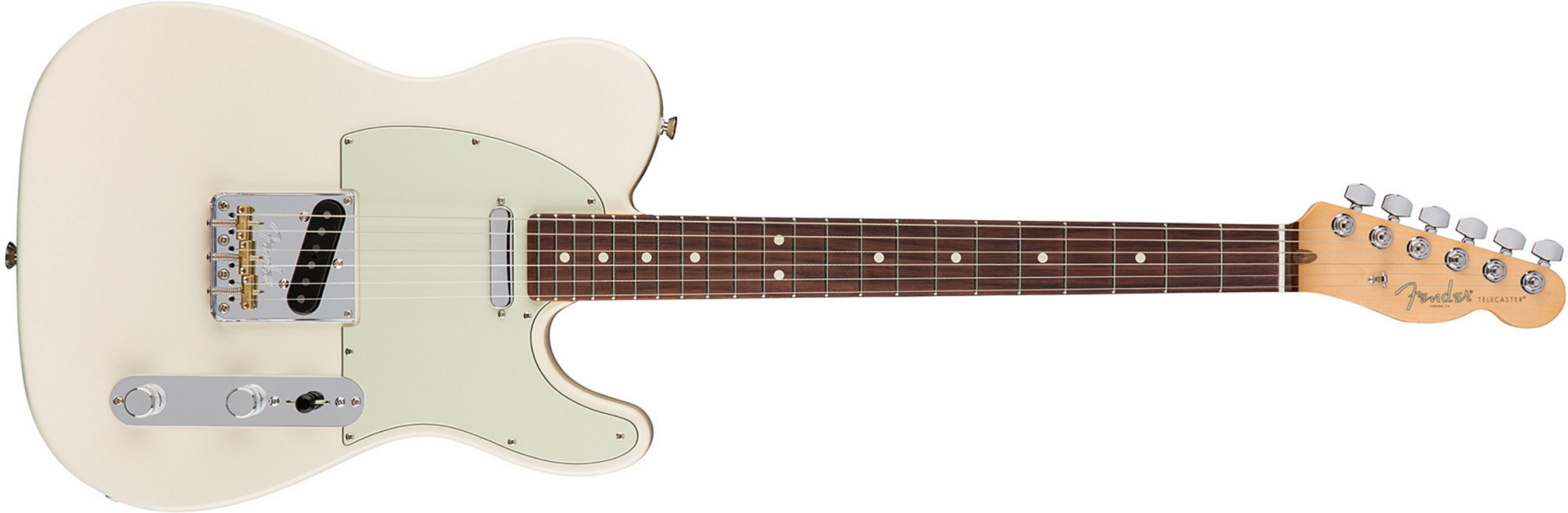 Fender Tele American Professional 2s Usa Rw - Olympic White - E-Gitarre in Teleform - Main picture