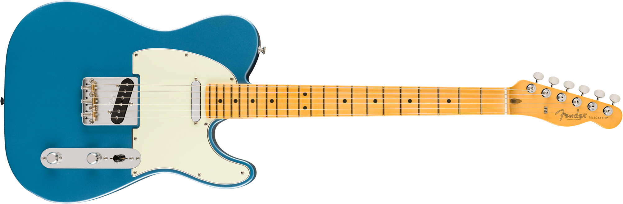 Fender Tele American Professional Classic Usa 2s Ht Mn - Faded Lake Placid Blue - E-Gitarre in Teleform - Main picture