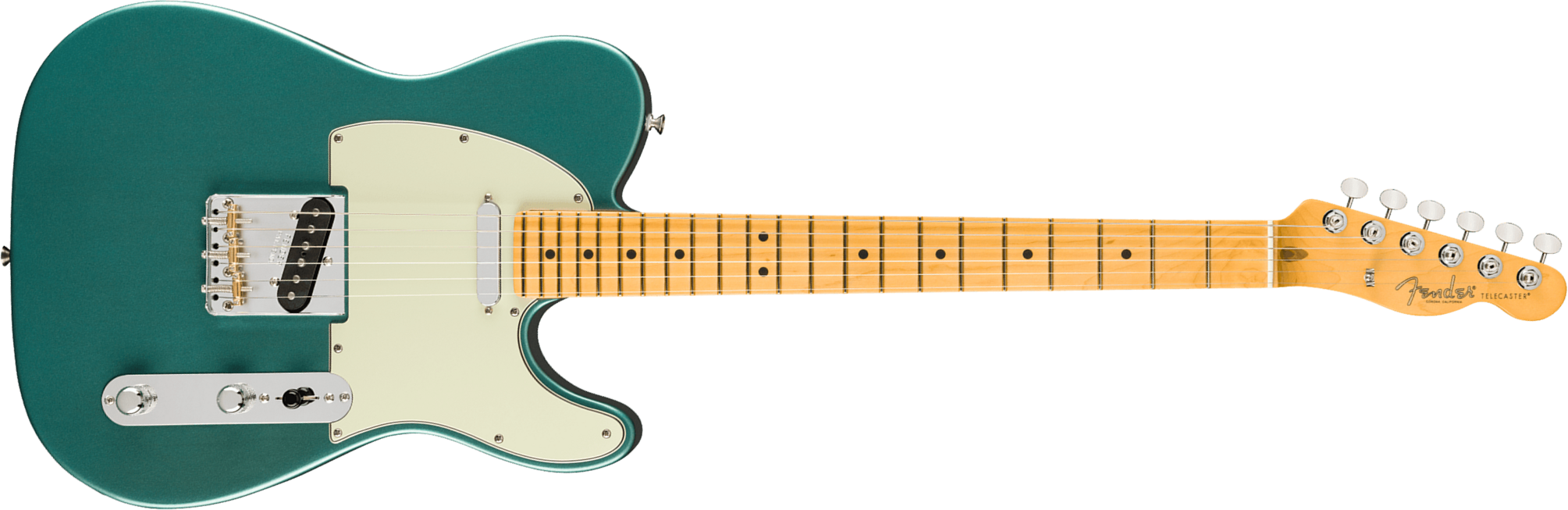 Fender Tele American Professional Classic Usa 2s Ht Mn - Faded Sherwood Green Metallic - E-Gitarre in Teleform - Main picture