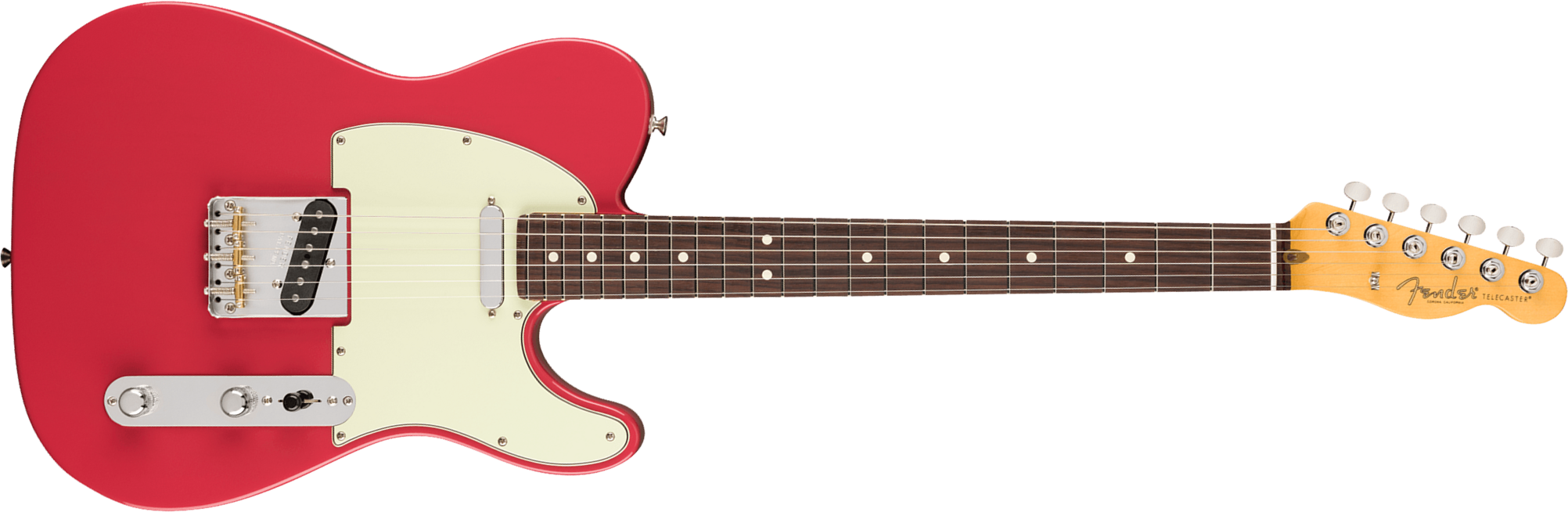Fender Tele American Professional Classic Usa 2s Ht Rw - Faded Dakota Red - E-Gitarre in Teleform - Main picture
