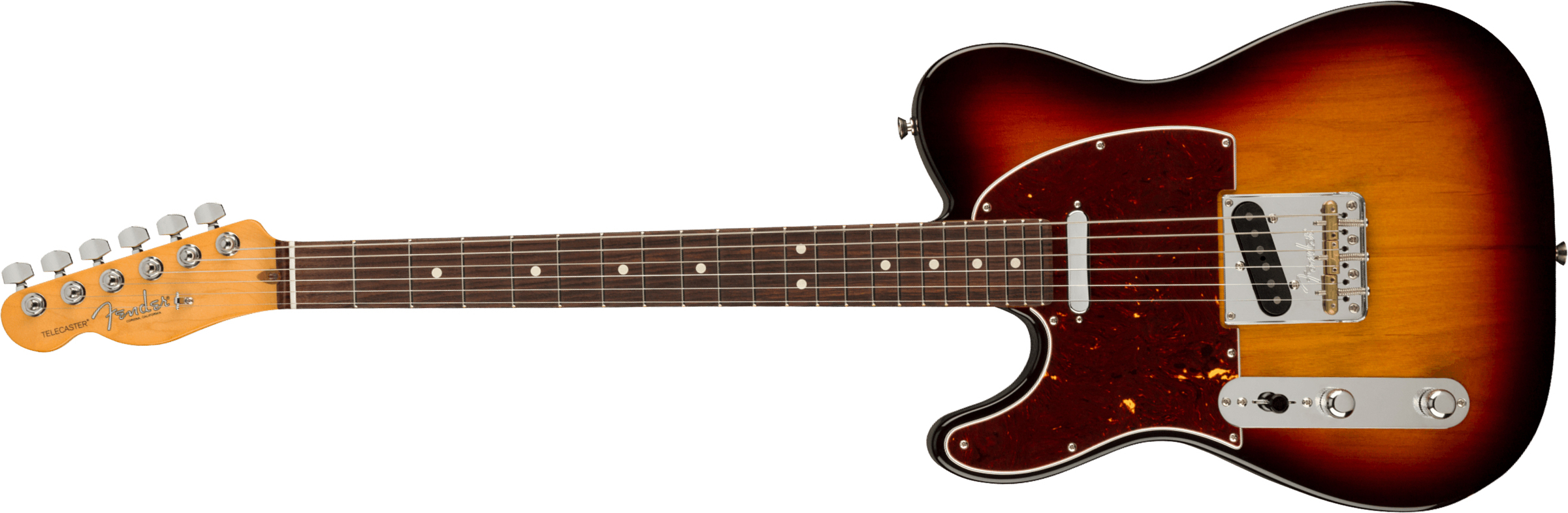 Fender Tele American Professional Ii Lh Gaucher Usa Rw - 3-color Sunburst - E-Gitarre für Linkshänder - Main picture