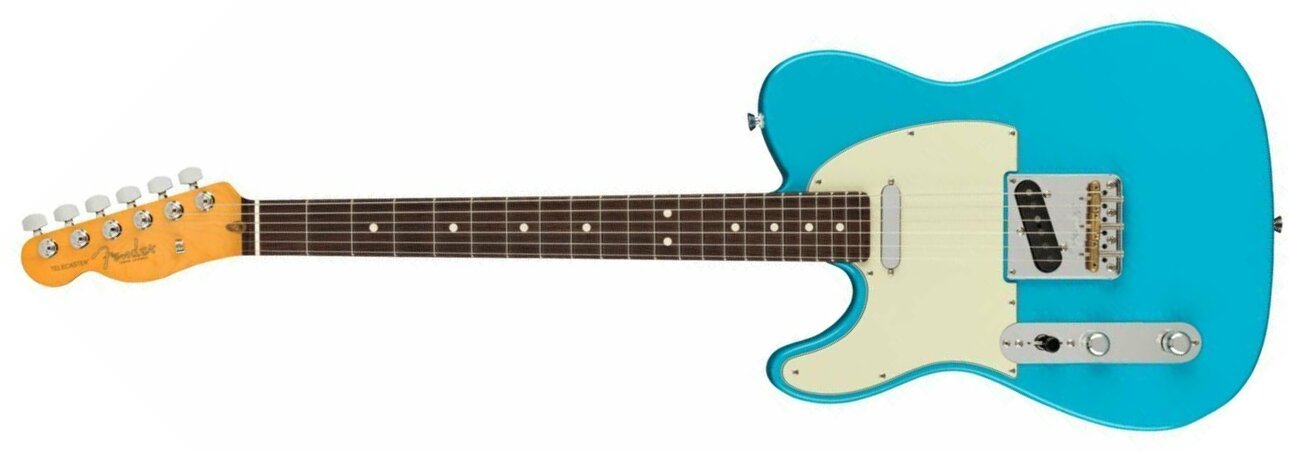 Fender Tele American Professional Ii Lh Gaucher Usa Rw - Miami Blue - E-Gitarre für Linkshänder - Main picture