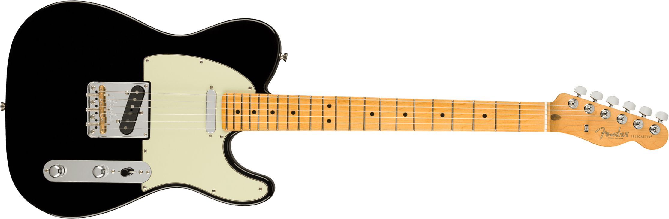 Fender Tele American Professional Ii Usa Mn - Black - E-Gitarre in Teleform - Main picture