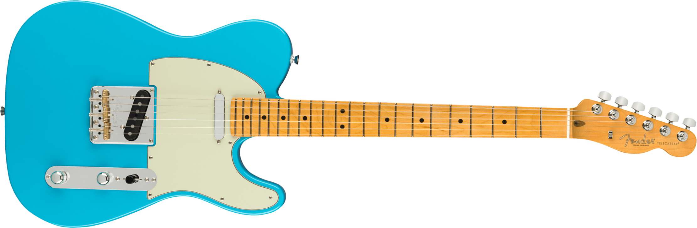 Fender Tele American Professional Ii Usa Mn - Miami Blue - E-Gitarre in Teleform - Main picture