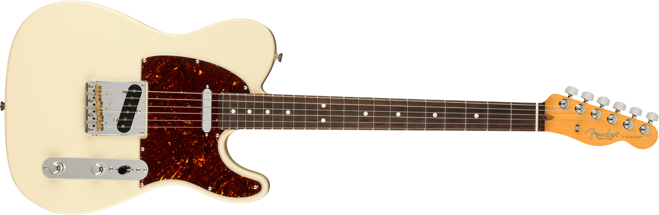 Fender Tele American Professional Ii Usa Rw - Olympic White - E-Gitarre in Teleform - Main picture