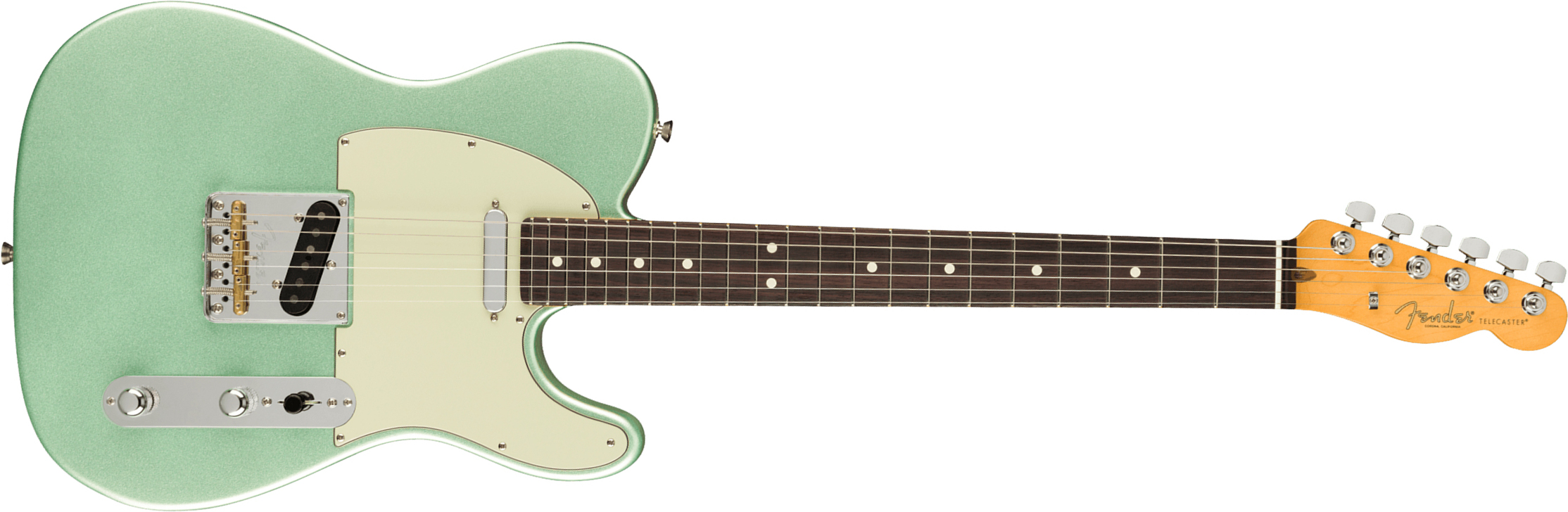 Fender Tele American Professional Ii Usa Rw - Mystic Surf Green - E-Gitarre in Teleform - Main picture