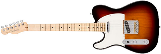 Fender Tele American Professional Lh Usa Gaucher 2s Mn - 3-color Sunburst - E-Gitarre für Linkshänder - Main picture
