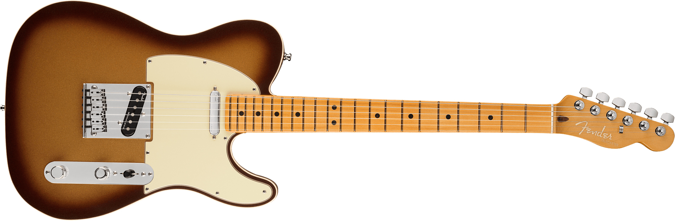 Fender Tele American Ultra 2019 Usa Mn - Mocha Burst - E-Gitarre in Teleform - Main picture