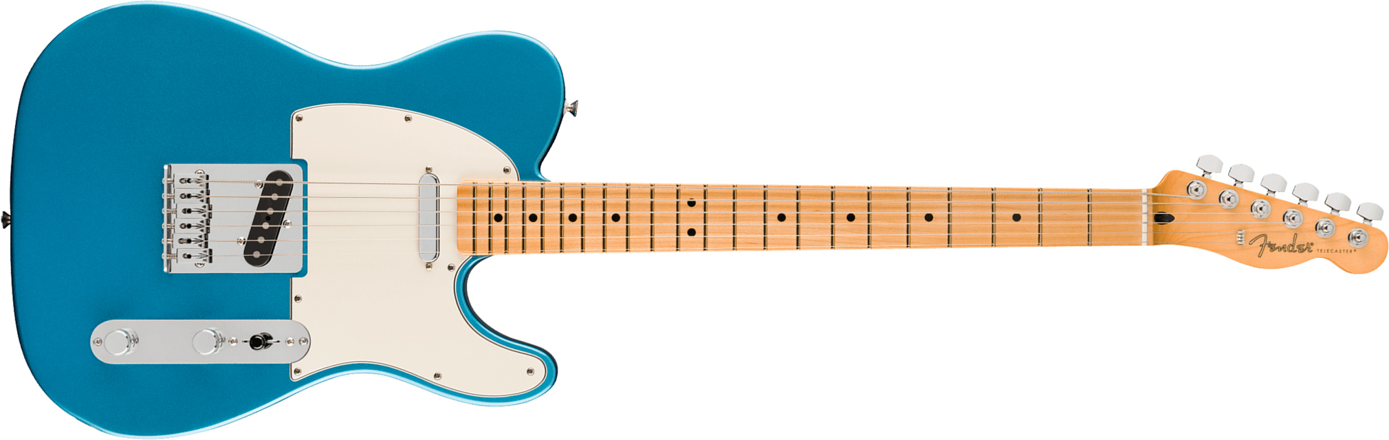 Fender Tele Baritone Player Ii 75th Ann. Mex 2s Ht Mn - Lake Placid Blue - E-Gitarre in Teleform - Main picture