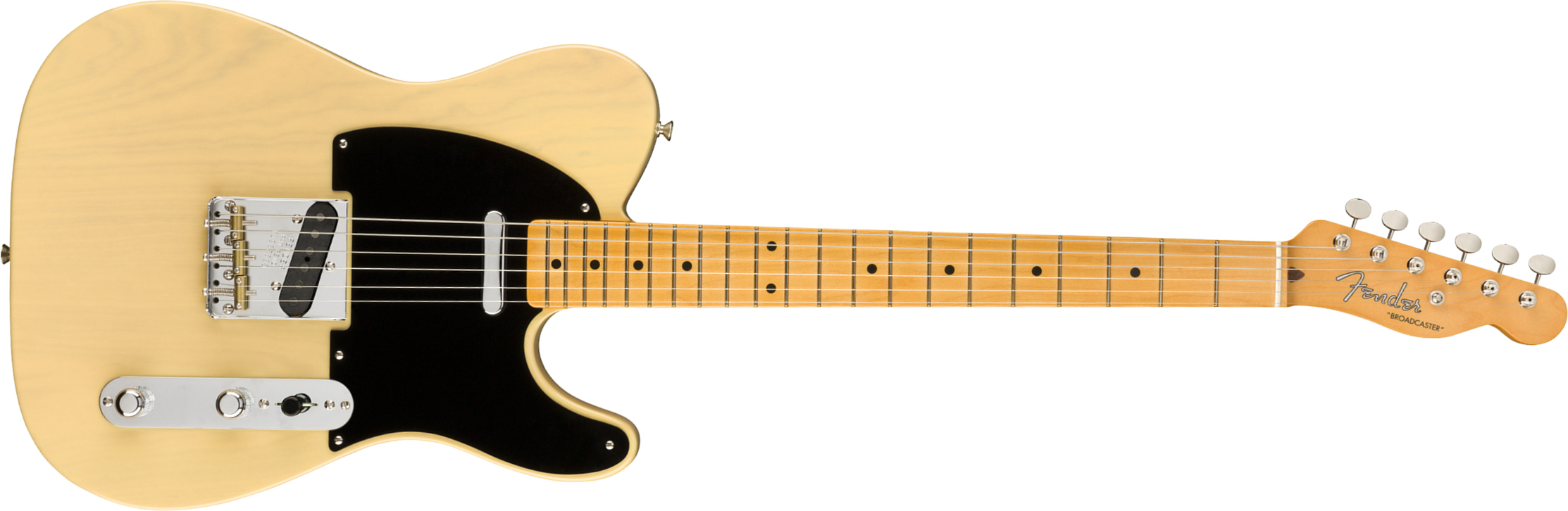 Fender Tele Broadcaster 70th Anniversary Usa Mn - Blackguard Blonde - E-Gitarre in Teleform - Main picture