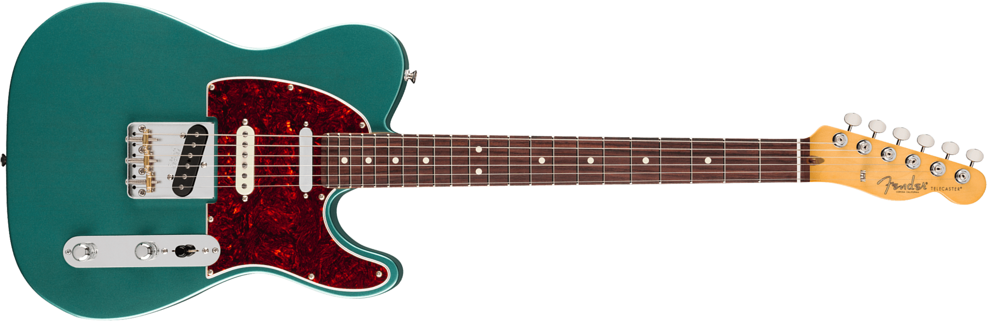 Fender Tele Classic Hotshot American Pro Usa 3s Ht Rw - Faded Sherwood Green Metallic - E-Gitarre in Teleform - Main picture