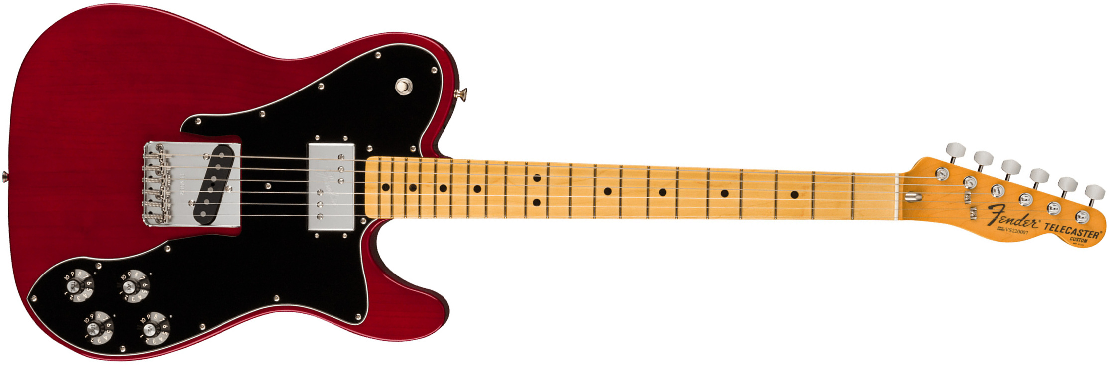 Fender Tele Custom 1977 American Vintage Ii Usa Sh Ht Mn - Wine - E-Gitarre in Teleform - Main picture