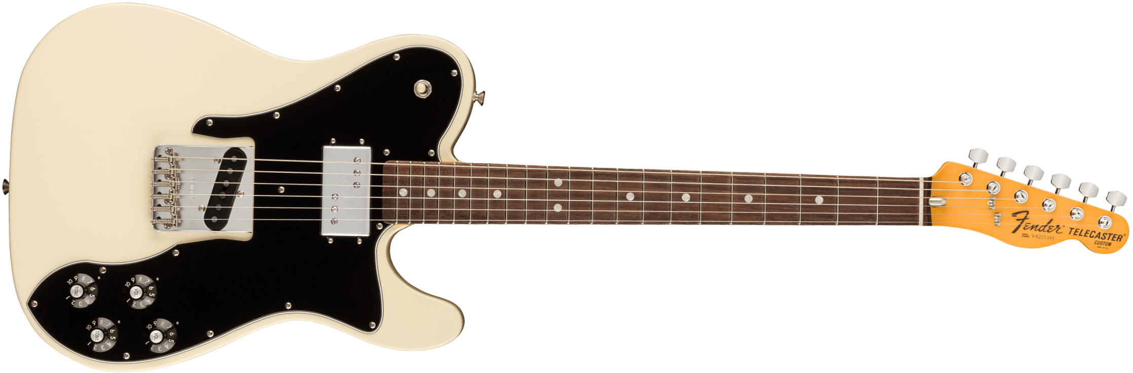 Fender Tele Custom 1977 American Vintage Ii Usa Sh Ht Rw - Olympic White - E-Gitarre in Teleform - Main picture