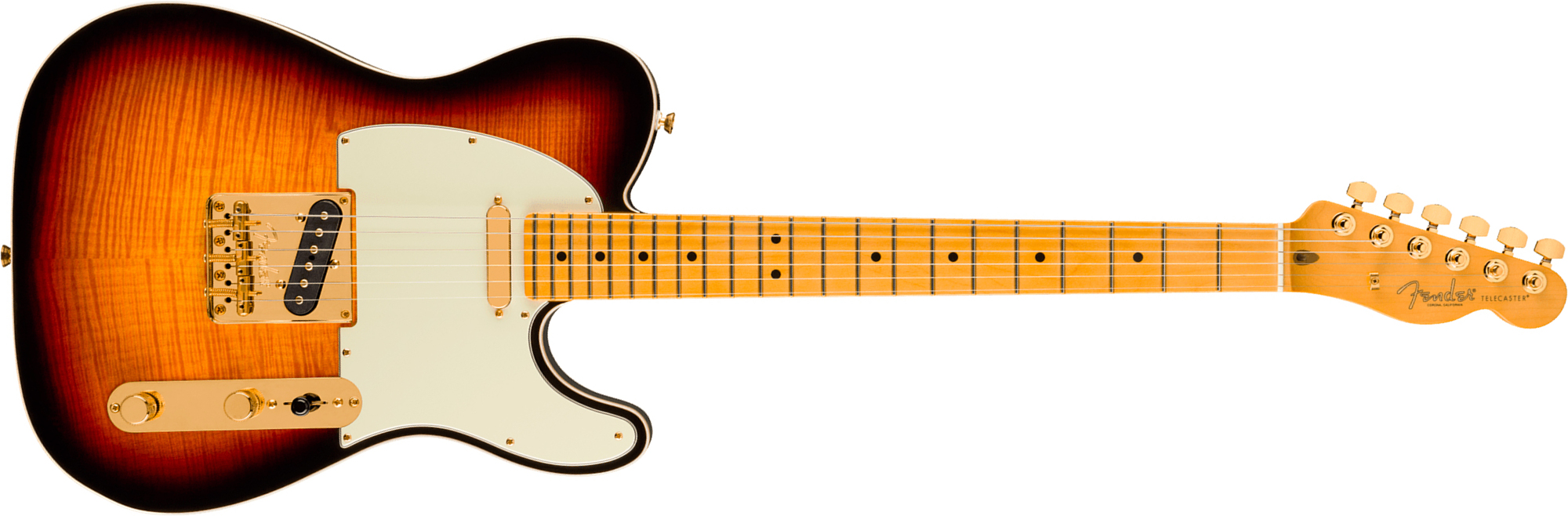 Fender Tele Custom American Pro Ii 75th Ann. Usa 2s Ht Mn - 2-color Sunburst - E-Gitarre in Teleform - Main picture