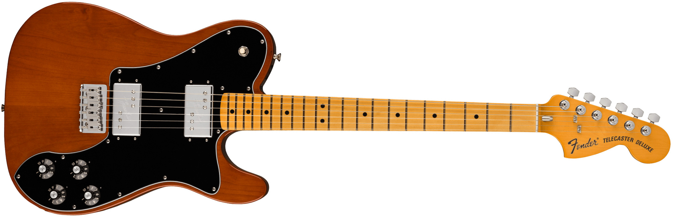 Fender Tele Deluxe 1975 American Vintage Ii Usa 2h Ht Mn - Mocha - E-Gitarre in Teleform - Main picture