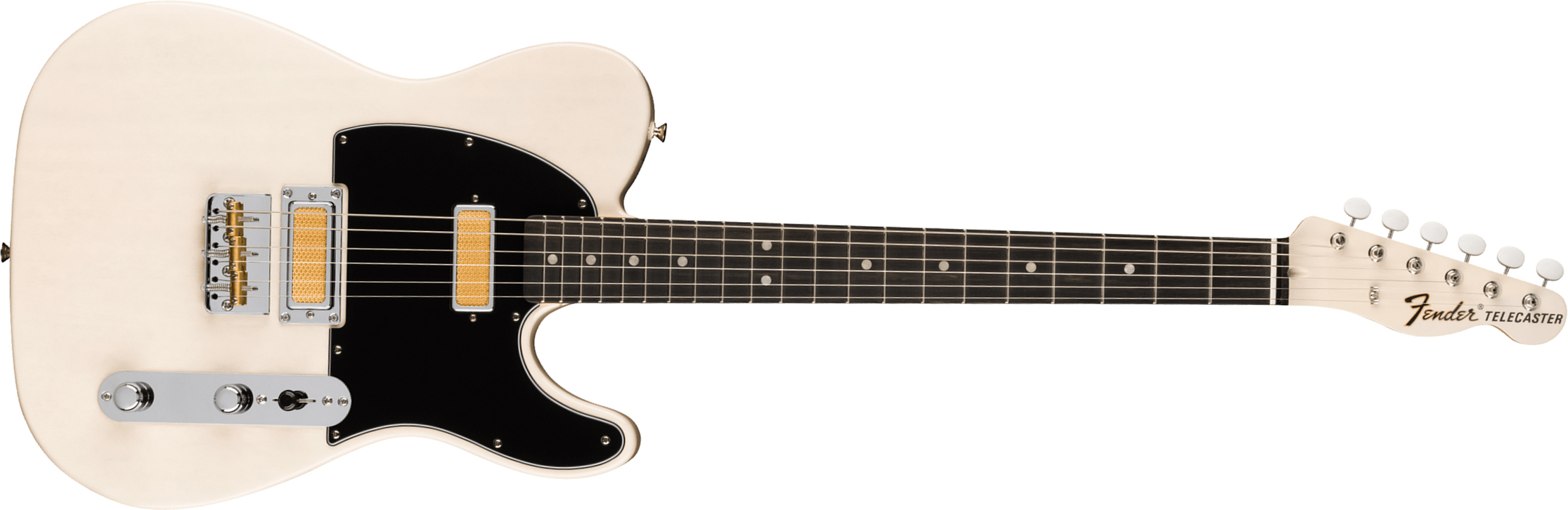 Fender Tele Gold Foil Ltd Mex 2mh Ht Eb - White Blonde - E-Gitarre in Teleform - Main picture