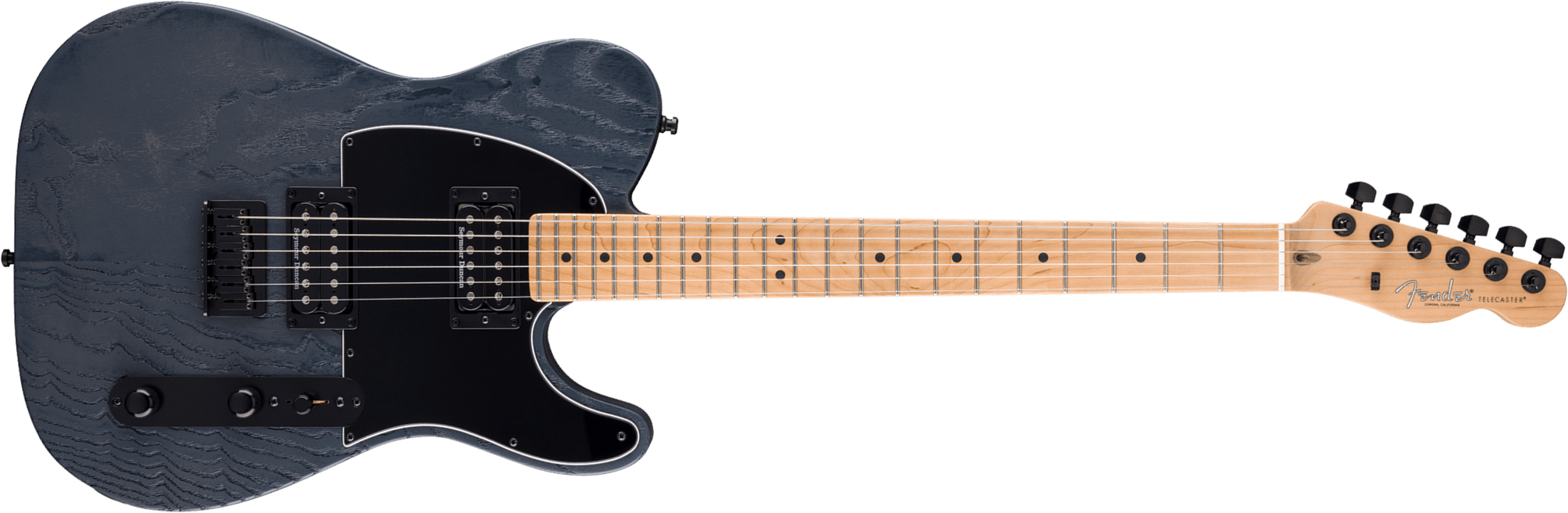 Fender Tele Hh American Professional Ii Usa 2h Seymour Duncan Ht Mn - Smoke - E-Gitarre in Teleform - Main picture