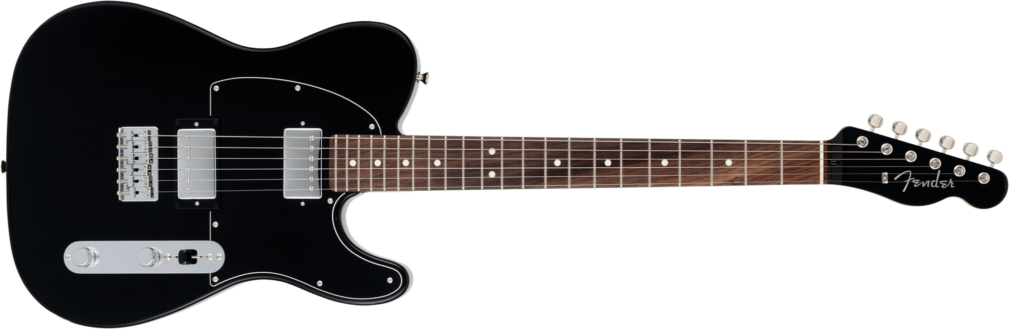 Fender Tele Hybrid Ii Hh Mij Ltd Jap 2h Ht Rw - Black - E-Gitarre in Teleform - Main picture