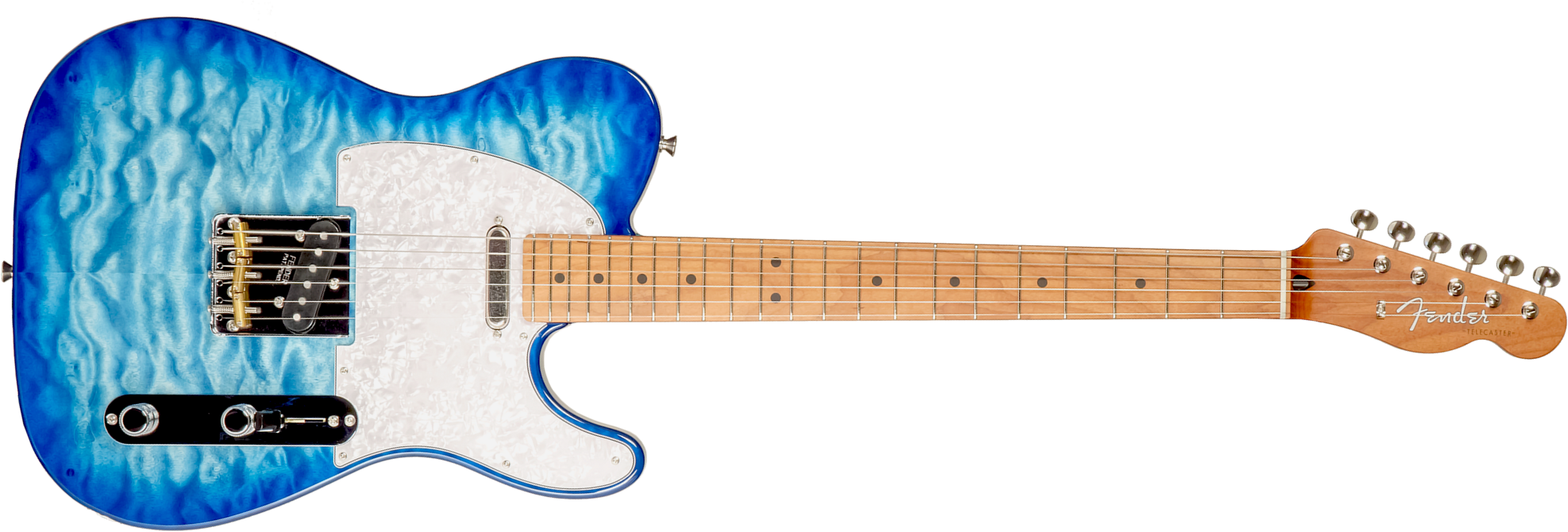 Fender Tele Hybrid Ii Jap 2s Ht Mn - Aqua Blue - E-Gitarre in Teleform - Main picture