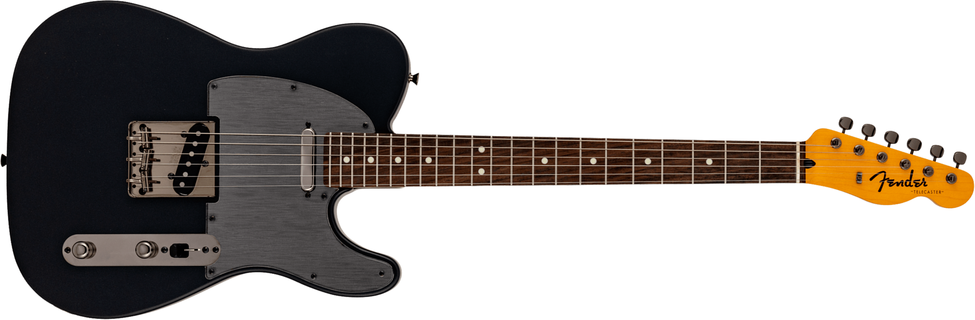 Fender Tele Hybrid Ii Mij Ltd Jap 2s Ht Rw - Matte Phantom Black - E-Gitarre in Teleform - Main picture