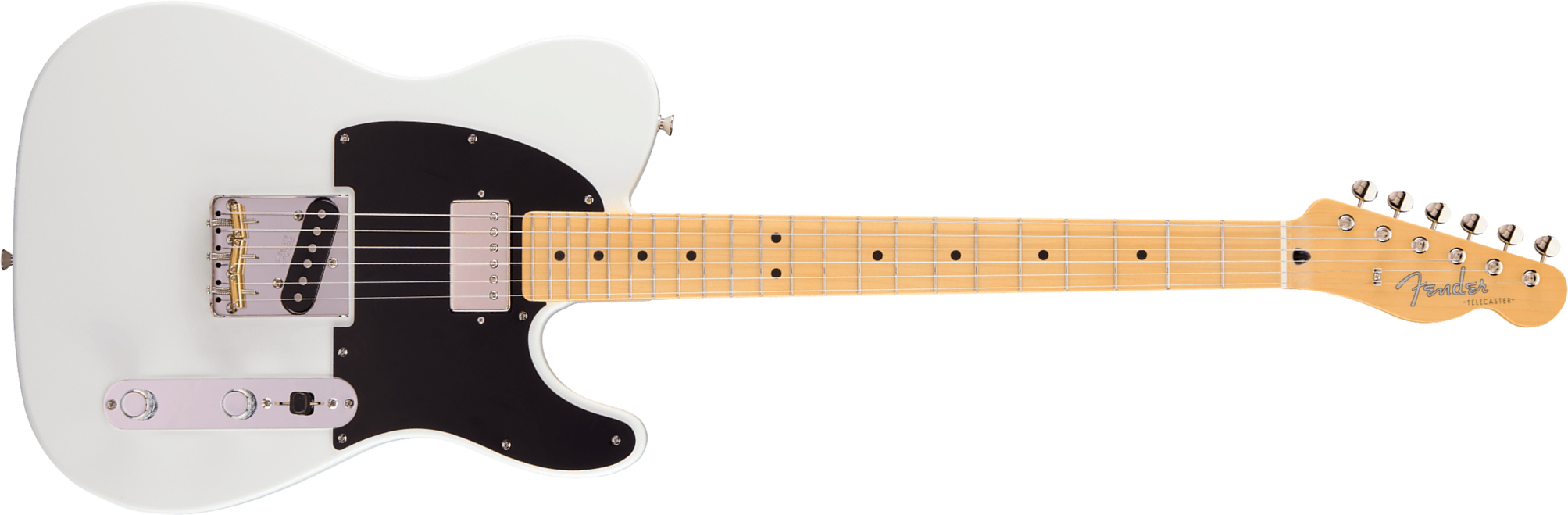 Fender Tele Hybrid Ii Mij Ltd Jap Sh Ht Mn - Arctic White - E-Gitarre in Teleform - Main picture